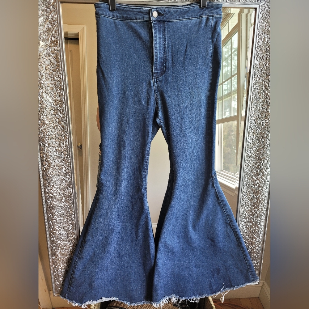Free‎ People Wide Flare Jeans